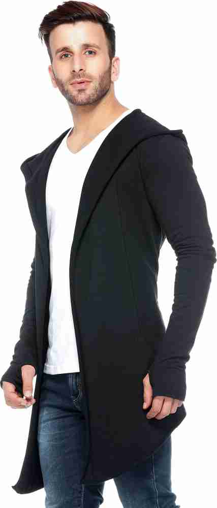 Tinted men's cotton hot sale blend hooded cardigan