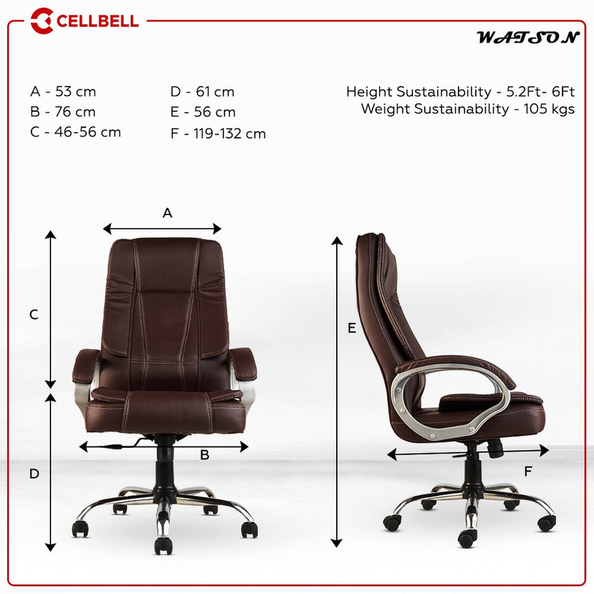 CELLBELL Watson C102 High Back Boss Chair Leatherette Office