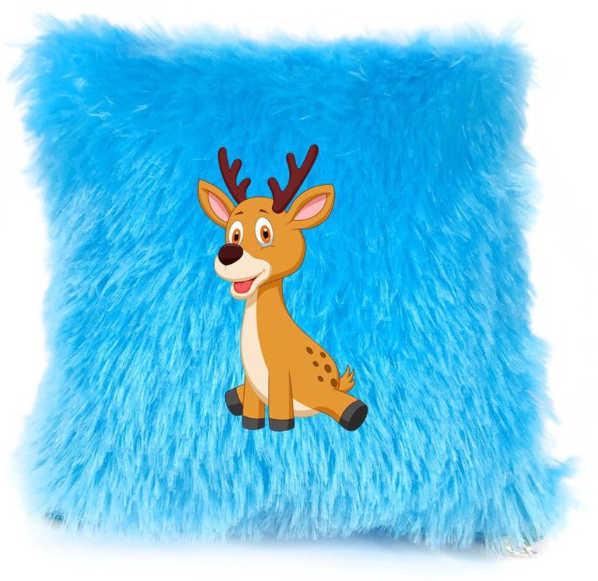 Deer top fur pillow