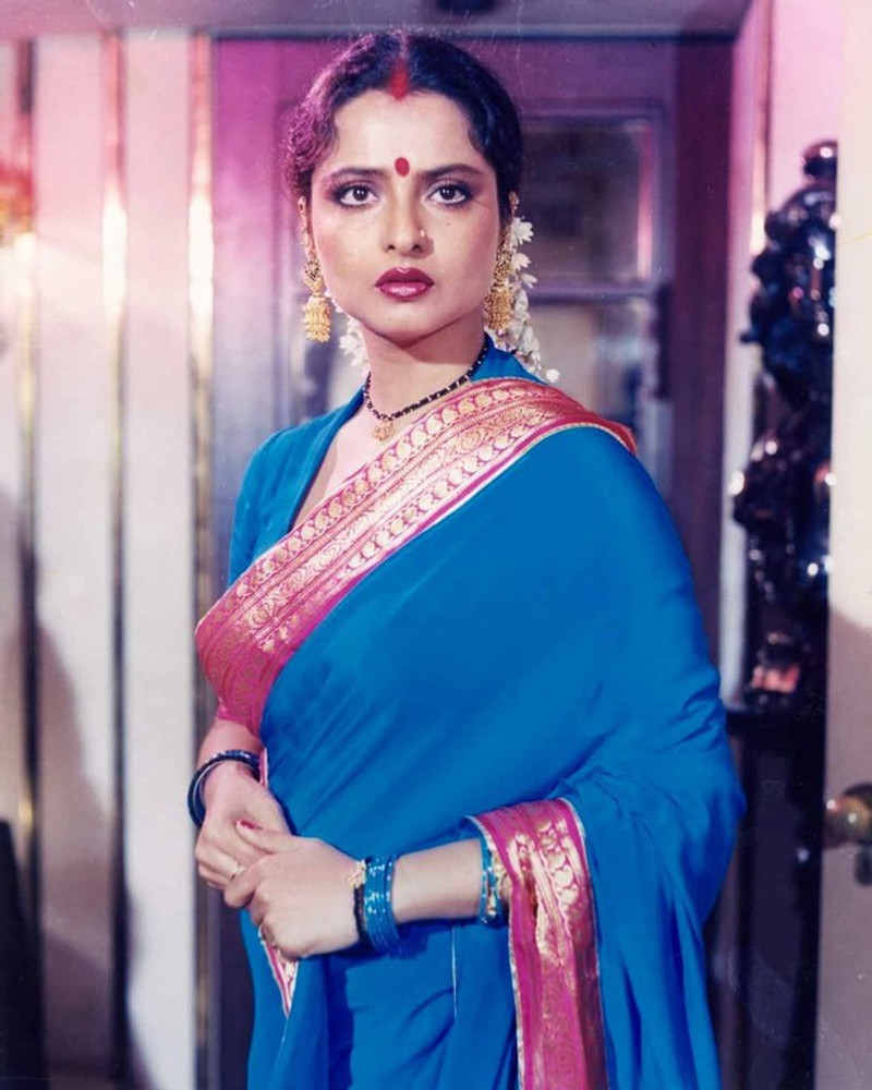 Indian Film Actress Rekha Poster MultiColor PhotoPaper Print 12 inch X 18  inch Photographic Paper - Personalities posters in India - Buy art, film,  design, movie, music, nature and educational paintings/wallpapers at  Flipkart.com