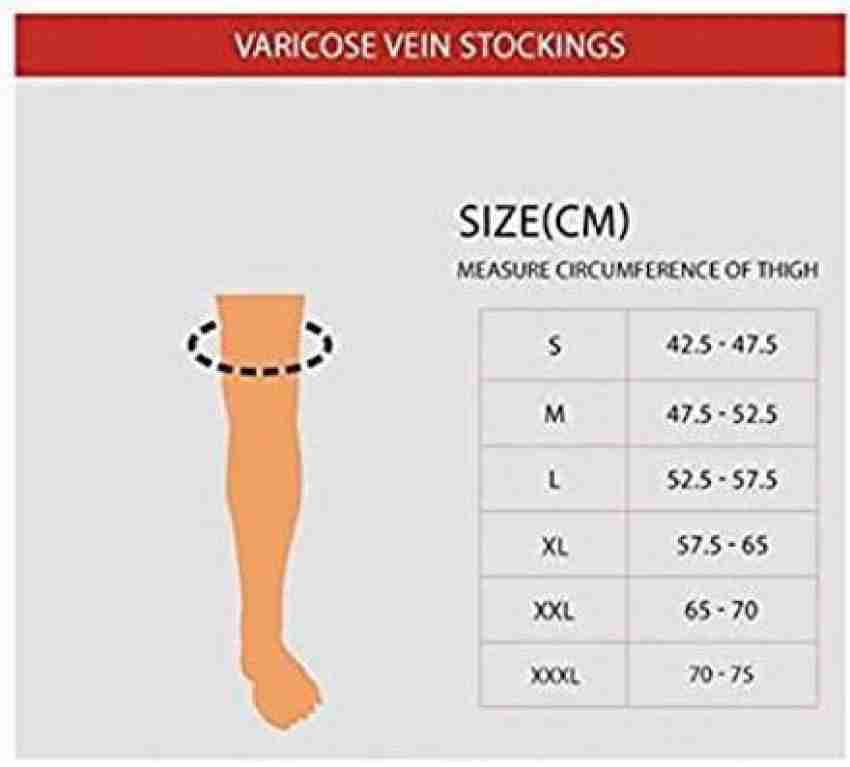 KUDIZE Varicose Vein Stocking Compression Thigh Length Knee