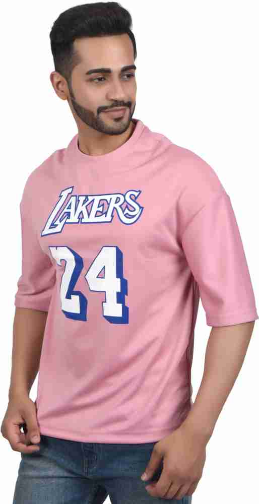 Lakers Colorblock Men Round Neck Black T-Shirt - Buy Lakers Colorblock Men  Round Neck Black T-Shirt Online at Best Prices in India