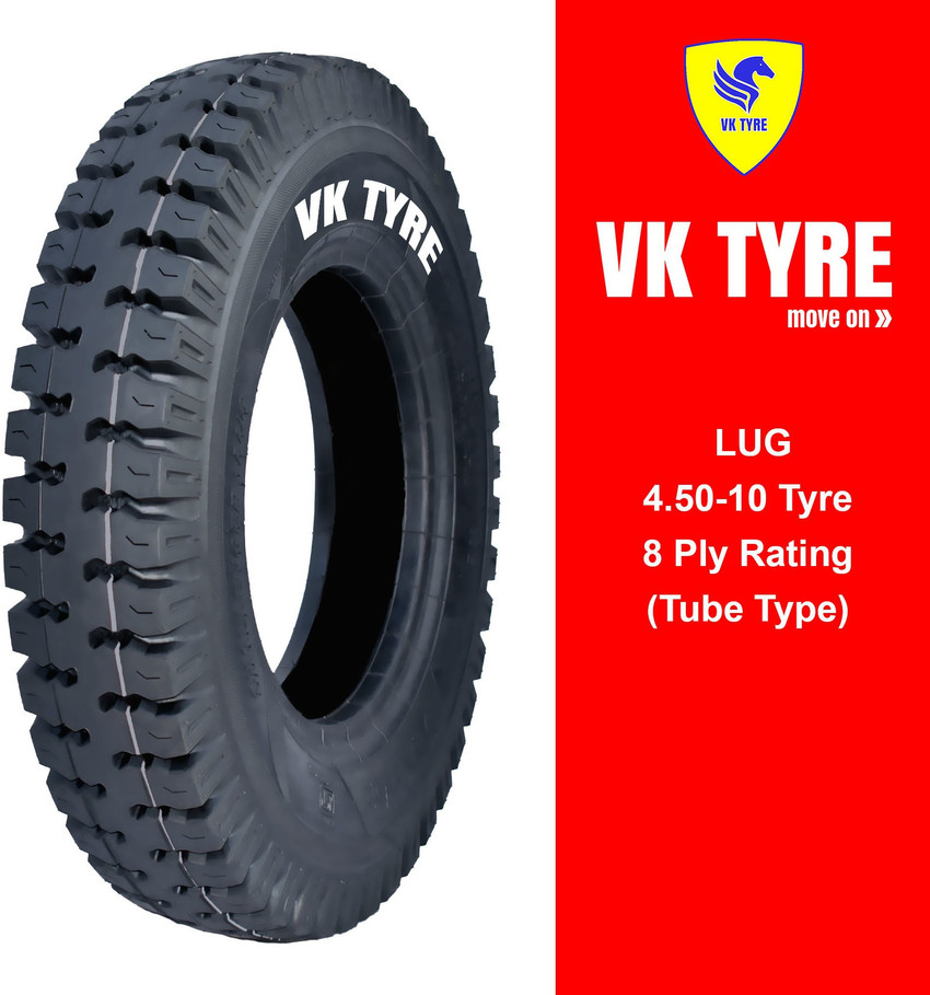 VK TYRE LUG 4.50 10 3 Wheeler Tyre Price in India Buy VK TYRE LUG 4.50 10 3 Wheeler Tyre online at Flipkart