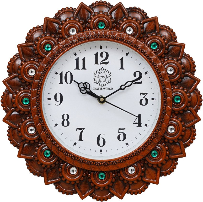 CW Crafts World Analog 31 cm X 31 cm Wall Clock Price in India - Buy CW  Crafts World Analog 31 cm X 31 cm Wall Clock online at