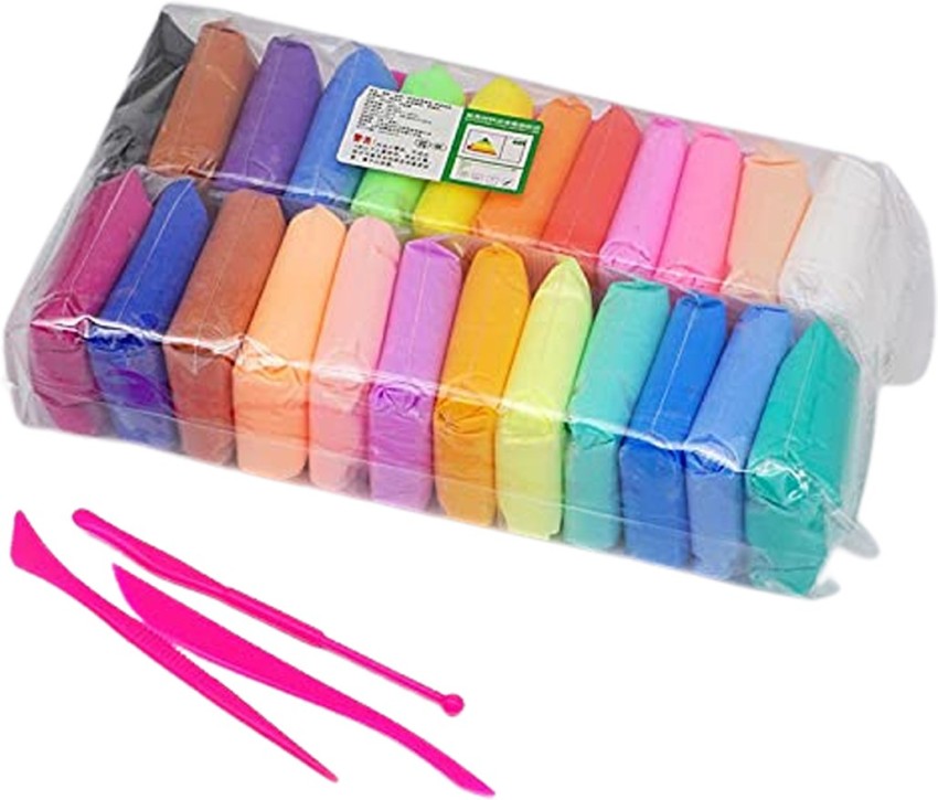 PARIVRIT Air Dry Clay Pack of 12 Colorful Children Soft Clay(Set Of 2) Art  Clay Price in India - Buy PARIVRIT Air Dry Clay Pack of 12 Colorful  Children Soft Clay(Set Of