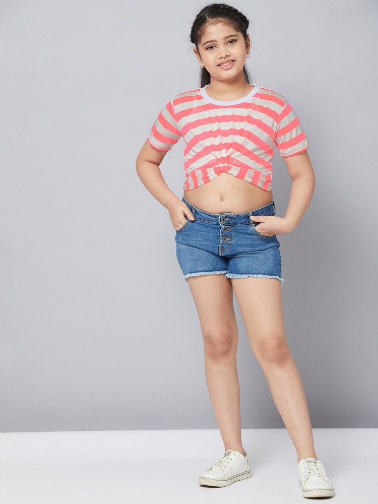 Stylo Bug Girls Casual Pure Cotton Crop Top Price in India Buy Stylo Bug Girls Casual Pure Cotton Crop Top online at Flipkart