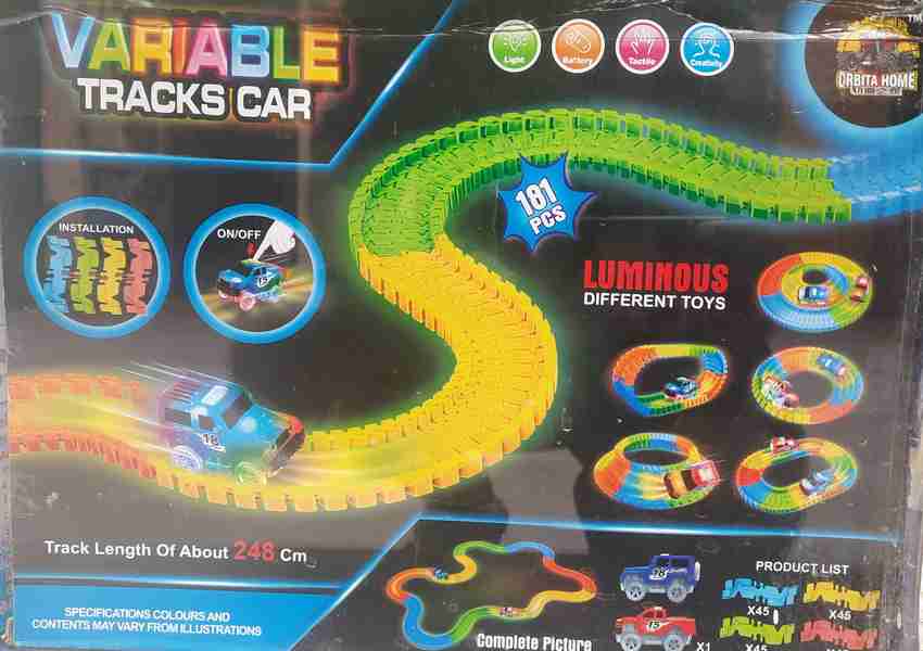 Track set variable on sale track car
