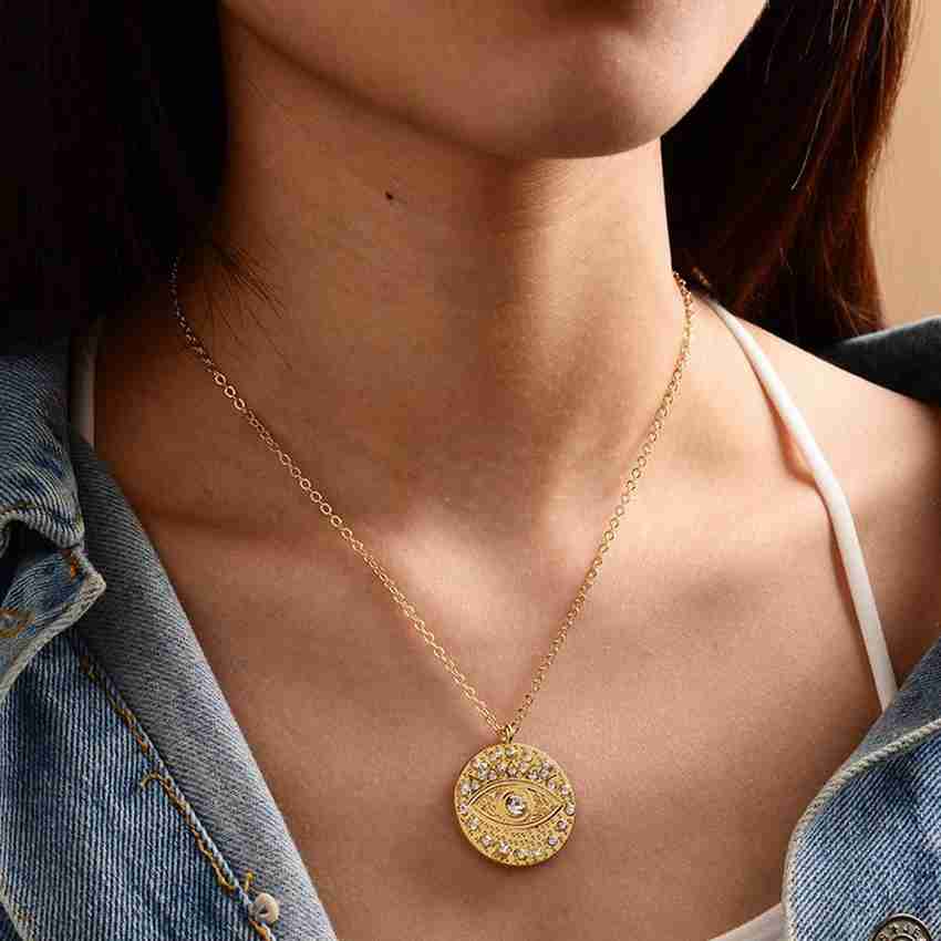 Gold pendant deals coin