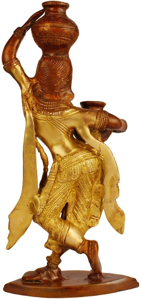 Kartique Brass Dancing Apsara Lady Statue Idol Showpiece for Home