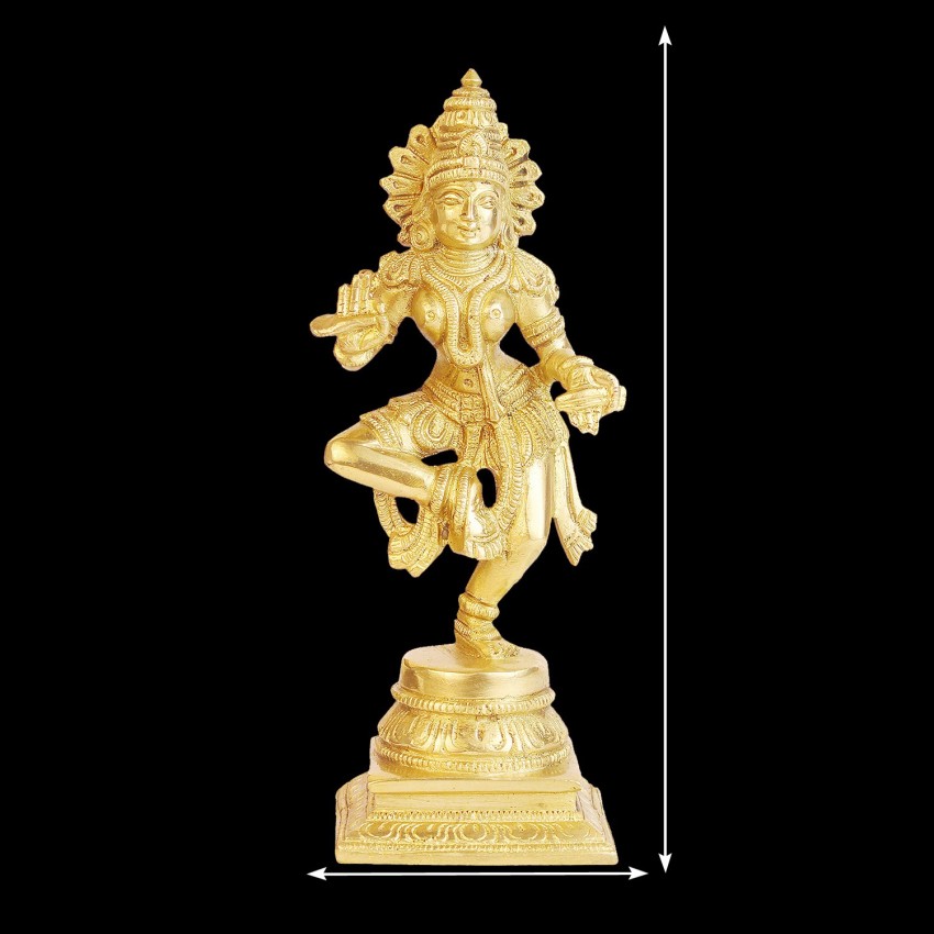 Kartique Brass Dancing Lady Apsara Idol Showpiece Sculpture