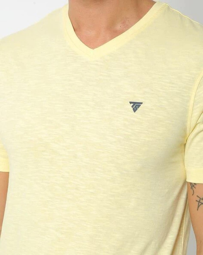 Buy Mustard Yellow Tshirts for Men by Teamspirit Online