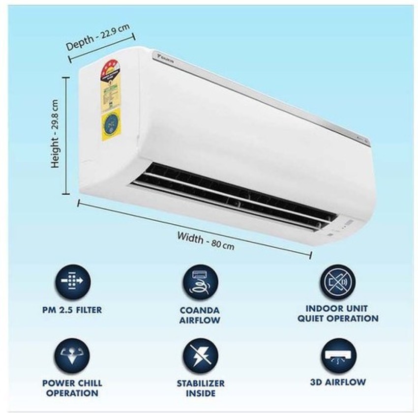 Ac daikin 1 ton outlet price