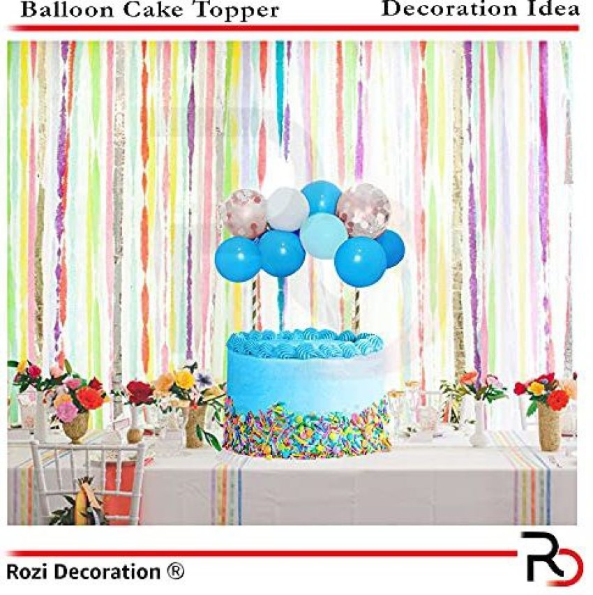 Balloon Cake Topper Happy Birthday Decorating Items 5 Inch Mini Balloons  Cake Boy Girl Shower Birthday Bridal Party Cake Decoration Supplies ( 10 Pc)