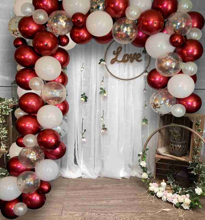 Flipkart Bash N Splash Printed White Red Gold Party