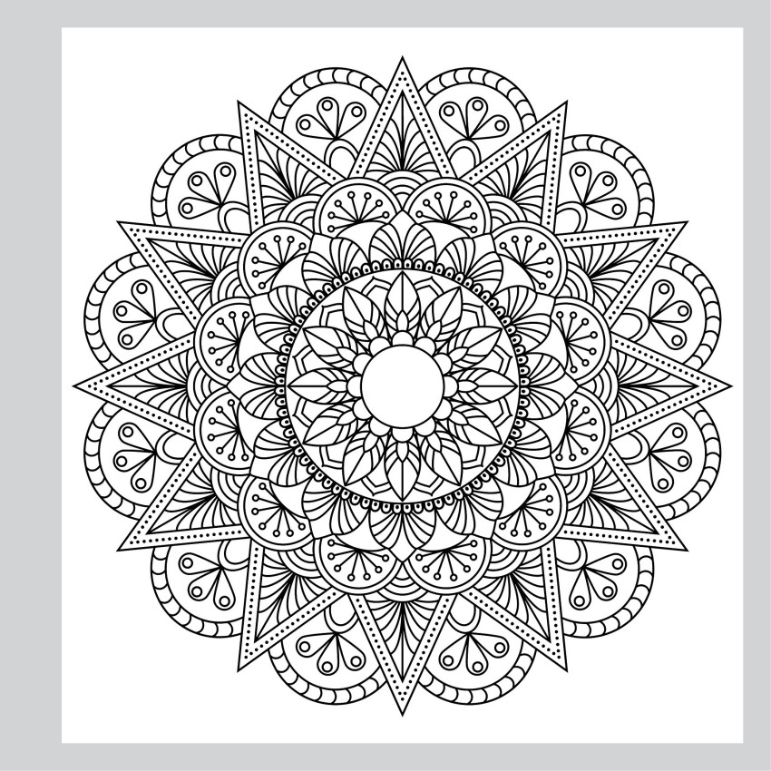Mandala Art: Colouring books for Adults with tear out sheets