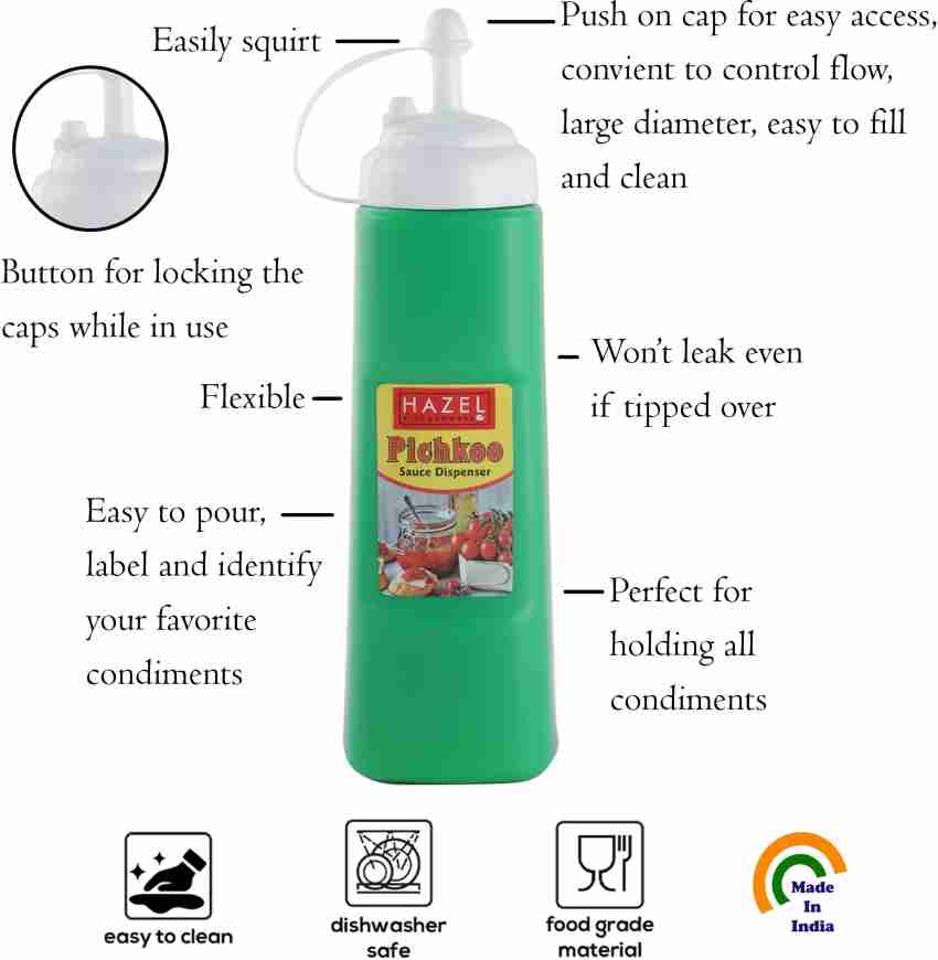 Buy HAZEL Plastic Sauce Bottle Dispenser with Cap