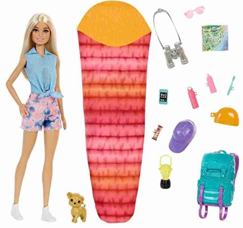 Barbie doll 2025 camping set