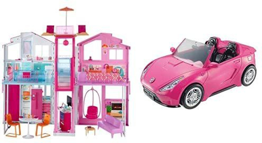 Barbie three story discount townhouse