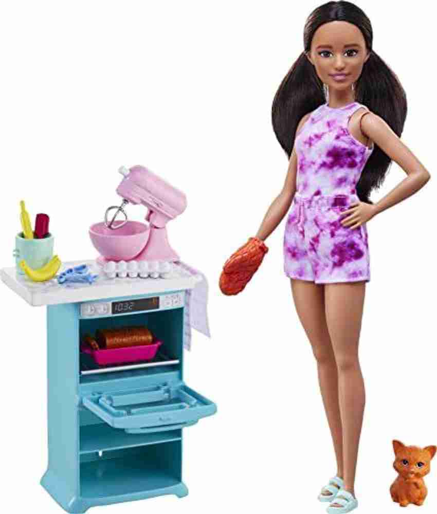 Barbie online oven set