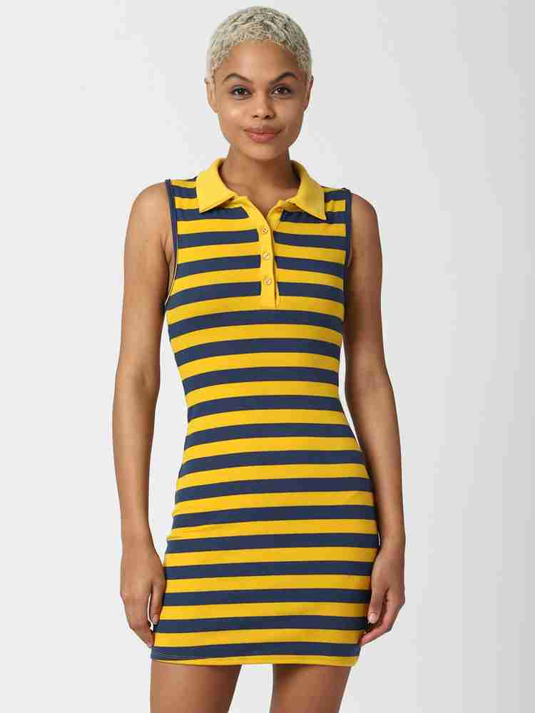 FOREVER 21 Women Bodycon Yellow Dress Buy FOREVER 21 Women