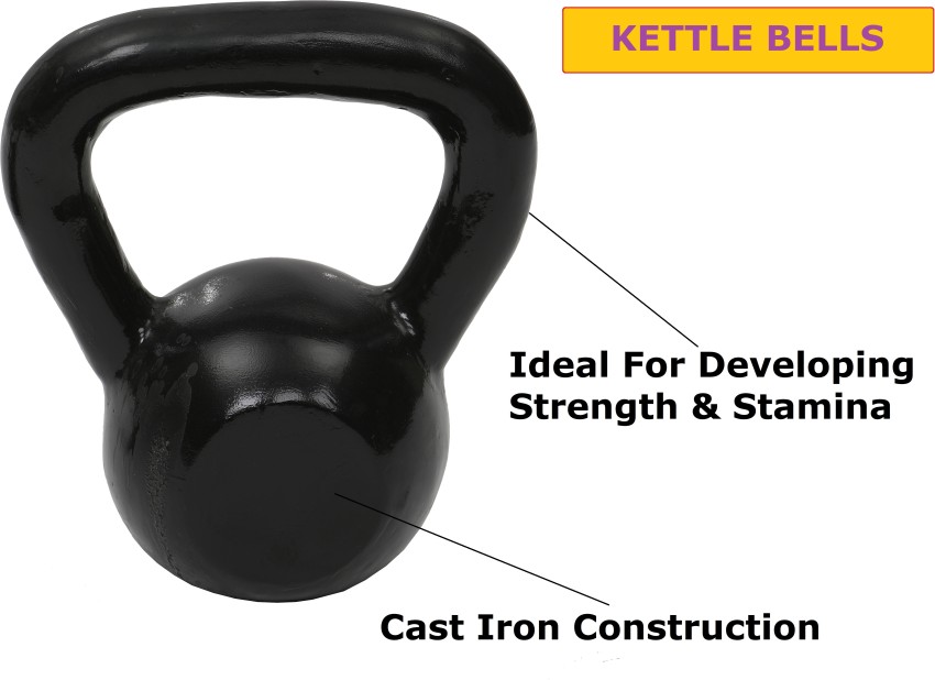 COUGAR Kettlebell , Kettlebell 6 Kg, Cast Iron Kettlebells For