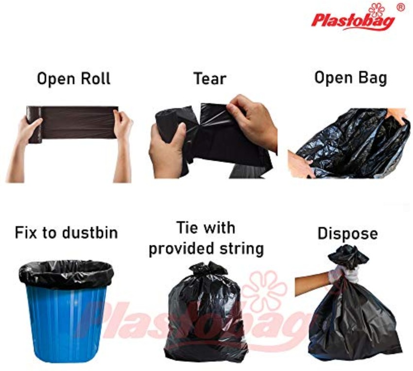 garbage plastic bags one pack (10 pieces) - shaper disposable