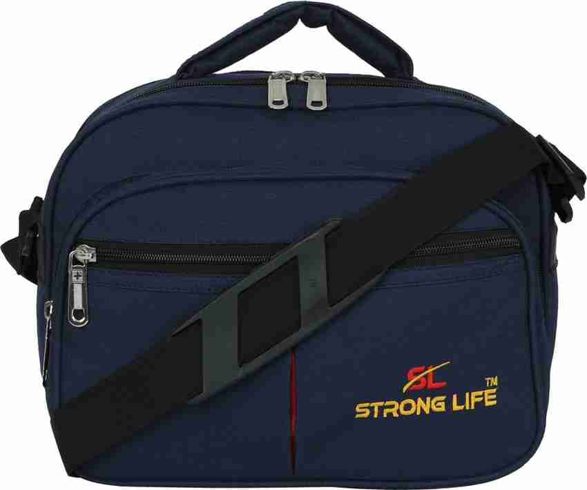 Buy STRONG LIFE Men Women Blue Messenger Bag navy blue Online
