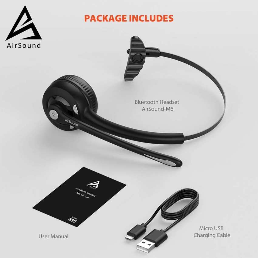 AirSound Pro Bluetooth V5.0 Wireless Headset, Flexible Microphone for  Conference Calls Bluetooth Headset Price in India - Buy AirSound Pro  Bluetooth V5.0 Wireless Headset, Flexible Microphone for Conference Calls  Bluetooth Headset Online 