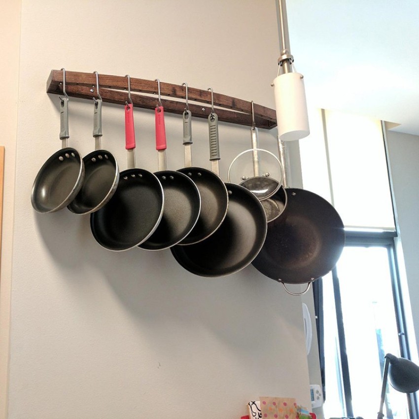 BnoSPACE S Hook Pan Rack Holder for Hanging Kitchen Utensils Pots