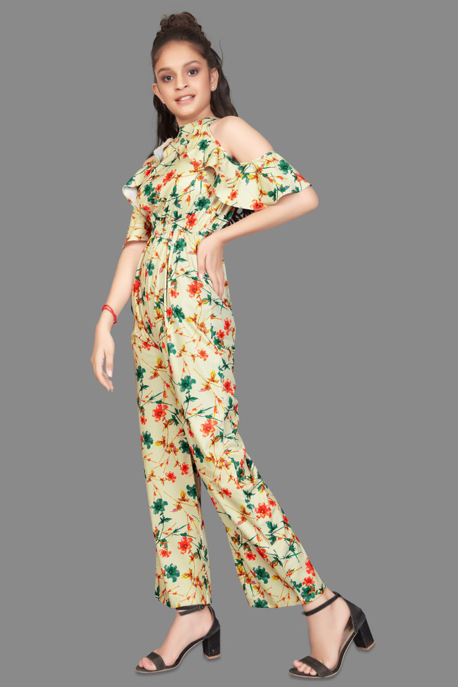 Fashion Dream Floral Print Girls Jumpsuit Buy Fashion Dream