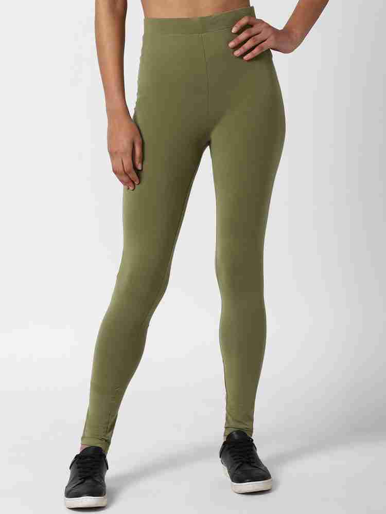 Forever 21 green leggings clearance