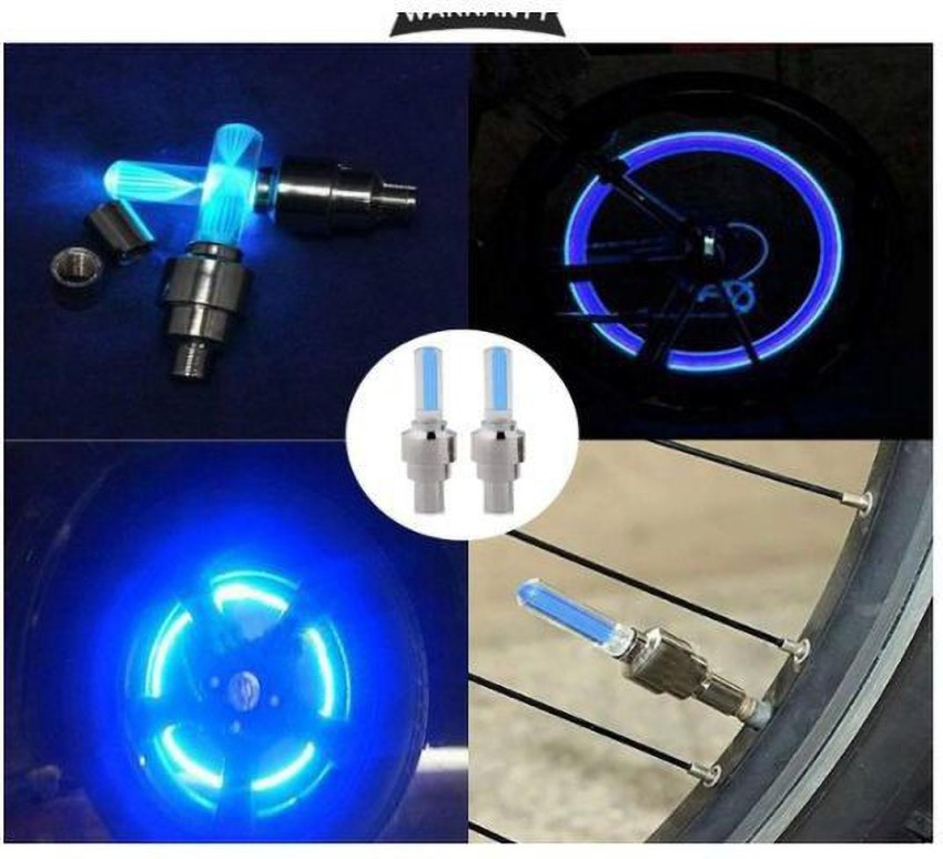 NSV Cycle Tyre Valve Light Bike Wheel Valve LED Wheel Reflectors