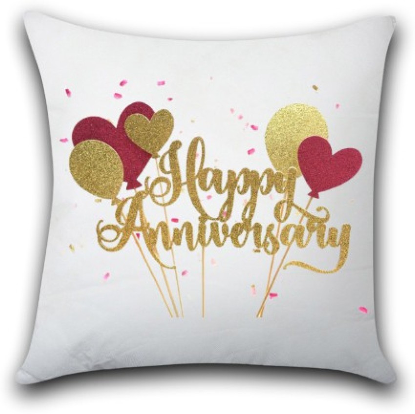 Happy on sale anniversary pillow