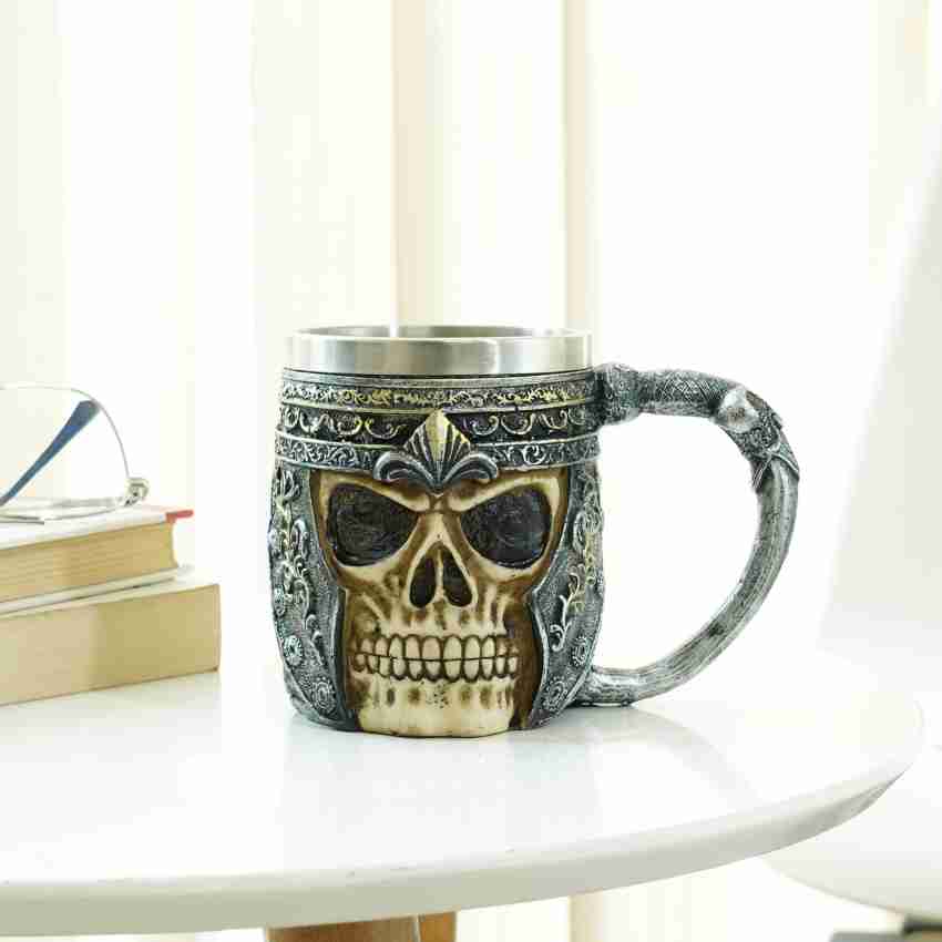 Viking Warrior Skull Mug – Tied Ribbons