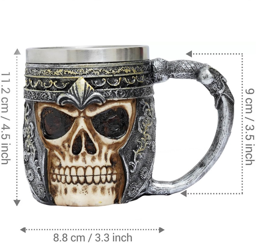 Viking Warrior Skull Mug – Tied Ribbons