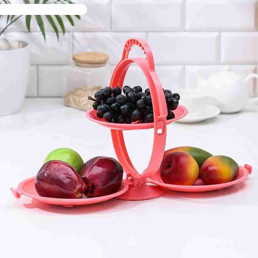 Kevim 3 Layer Folding Plastic Fruit Plate Candy Dish Tray Price in India Buy Kevim 3 Layer Folding Plastic Fruit Plate Candy Dish Tray online at Flipkart