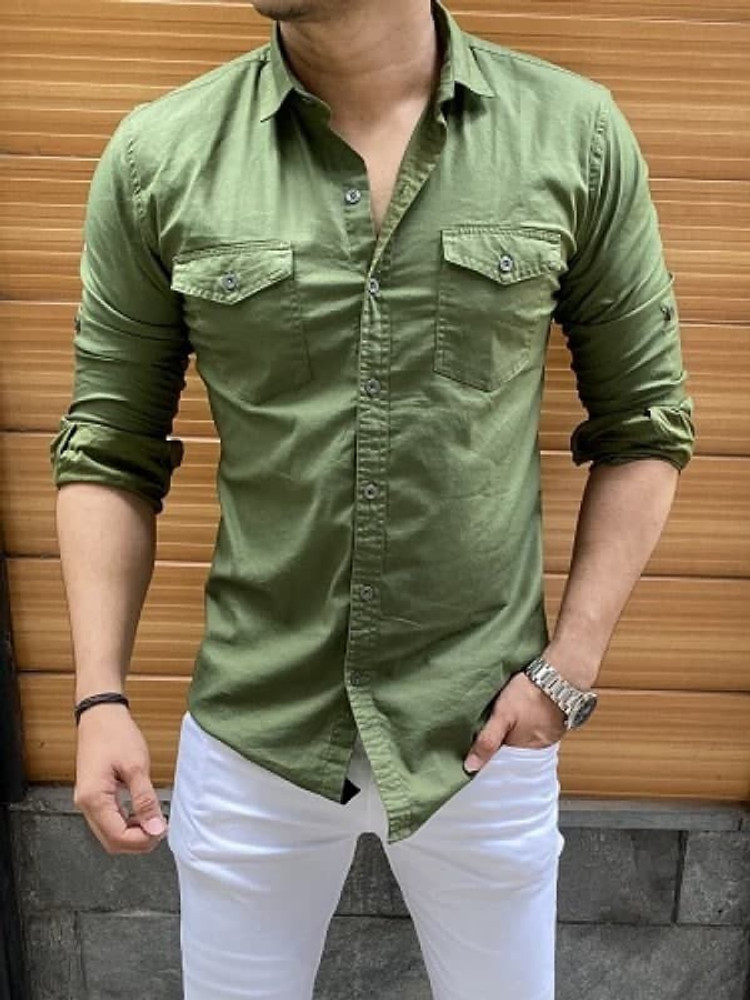 Military green different top outfits