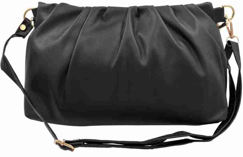 Friza Black Sling Bag Women Sling Bag, Shoulder Bag Chain Handle Crossbody  Bag & Long Strap For Girls Black - Price in India