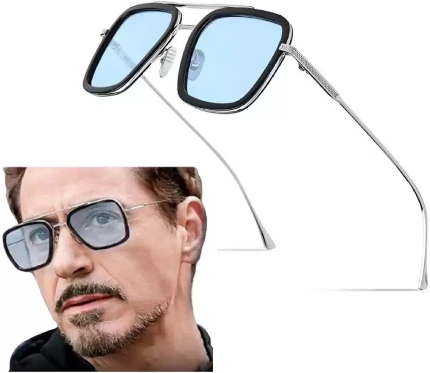 Royal Son Iron Man Tony Stark Avengers Infinity War Endgame Unisex Sunglasses For Men Women - Black Lens