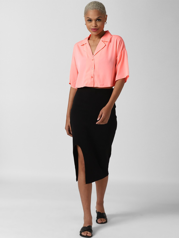 Pink pencil skirt forever 21 sales