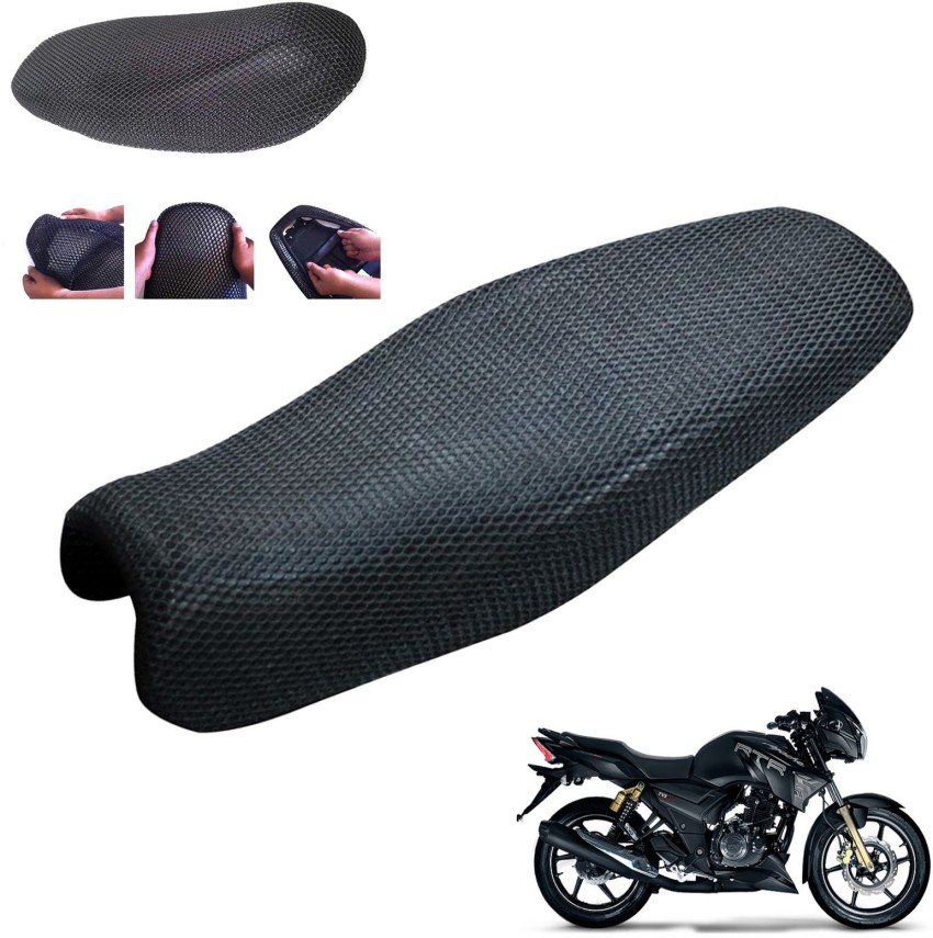Generox NET Seat Cover For Apache RTR 180 Single Bike Seat Cover