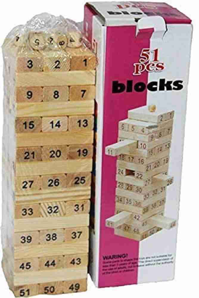 1pc Colorful Jenga Blocks Set 54 Pcs, Adult Party Toy, Leisure &  Educational Toy