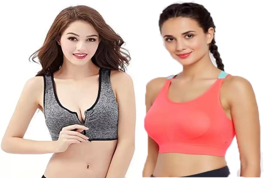 Buy High Impact Workout Sports Bra for Women, Yoga Bustier Top, Running  Tank Top, Fitness Yoga Bra, Breathable Sports Bra Online in India 