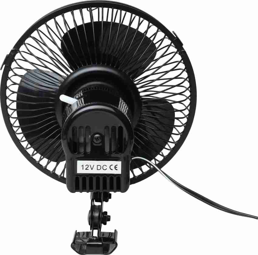 SellRider Imported Beast Quality 100% Copper motor Car Fan,Mitchell 12V DC  Electric Car Fan for Dashboad 360 Degree Rotatable Dual Head Car Auto  Cooling Air Fan Use Car, Home, Shop and Office