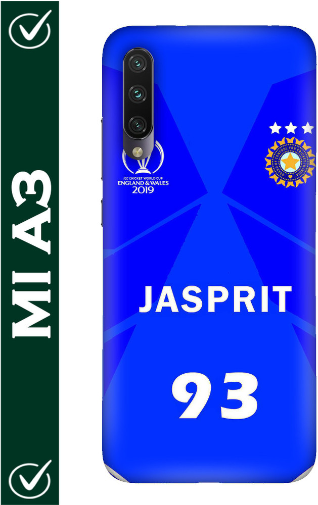 FULLYIDEA Back Cover for mi A3 Mi A3 Jasprit Bumrah Jersey