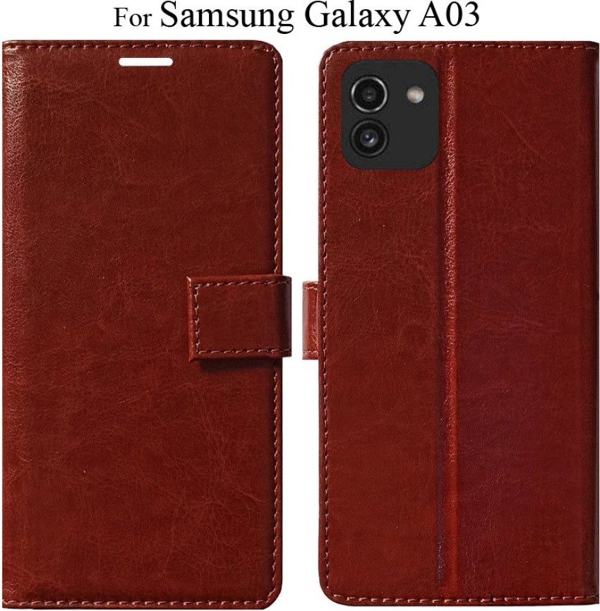 For Samsung Galaxy A03 2022 Wallet Case, Leather Magnetic Flip