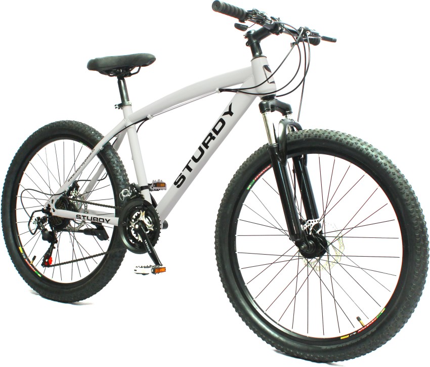 Sturdy Bikes 21 speed MTB with 21 Gears and Dual Disc Brakes 26 T