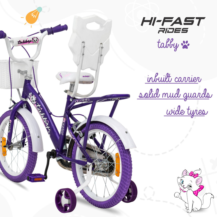 Hi Fast Tabby Kids Cycle For 4 Years to 7 Years Semi Assembled 16