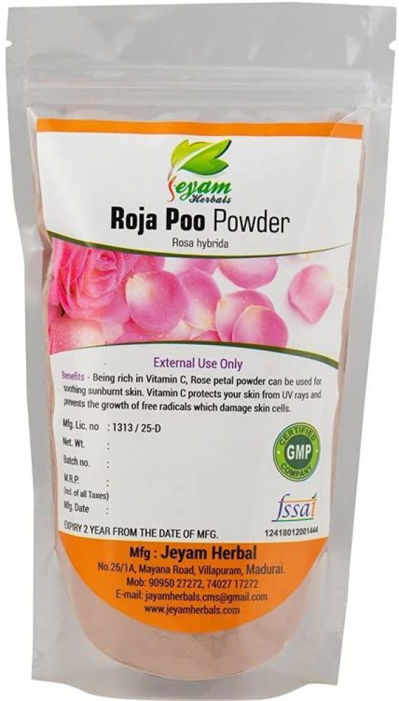 Rose Petals Powder online at low price in Valli Organics
