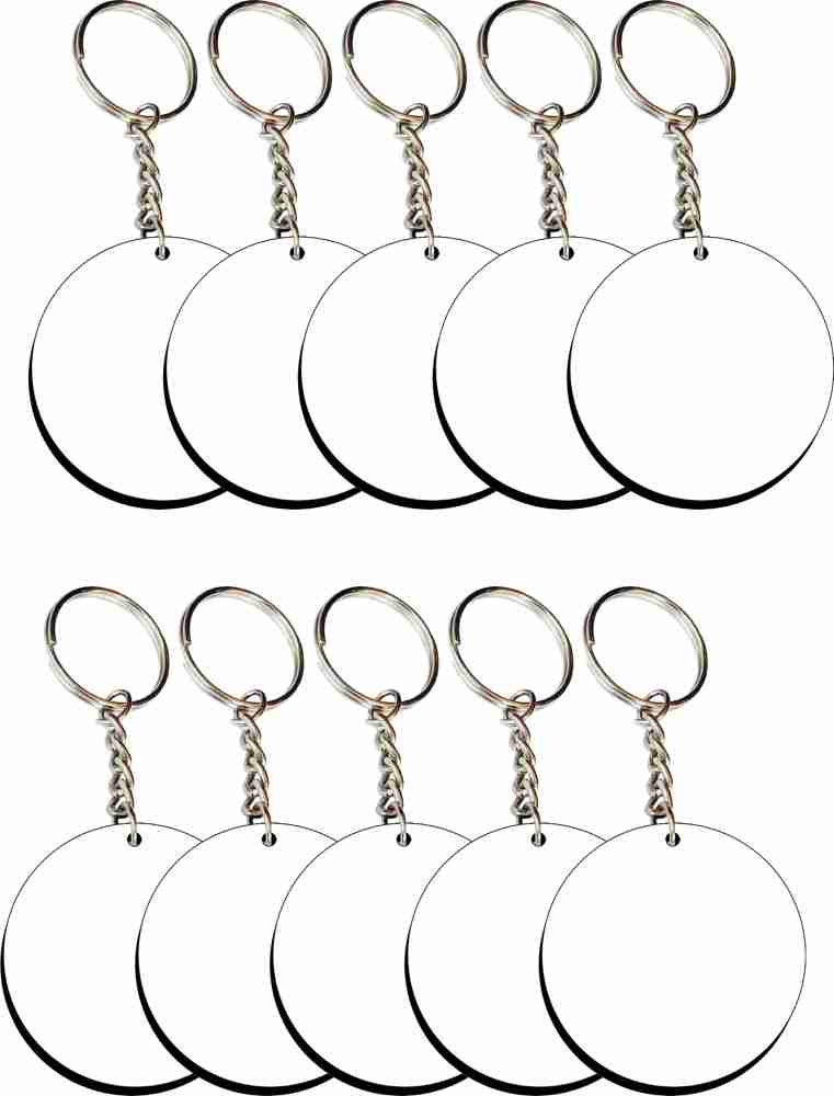 Zinc Alloy White Sublimation Key Ring at Rs 20/piece in Bhubaneswar